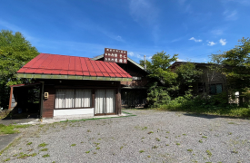 旧中仙道 碓氷峠　土地　熊野神社の門前に位置する高崎方面の眺望を見渡せる店舗付住宅